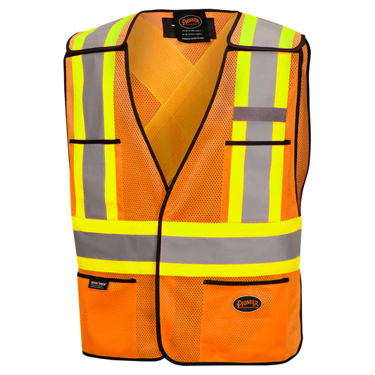 Gilets de sécurité détachable en mesh, CSA, Orange, O/S