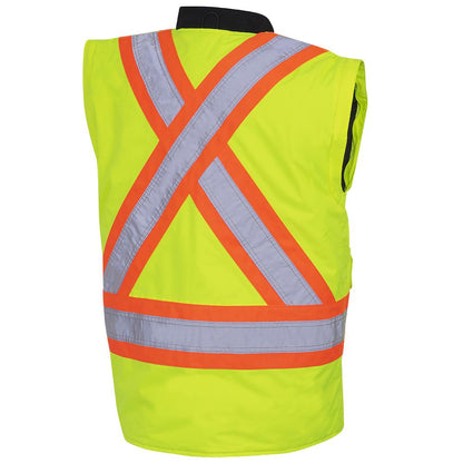 Parkas de sécurité imperméables haute visibilité 7 en 1, jaune/noir, SZ : 5XL