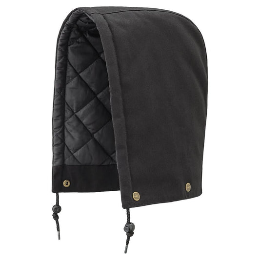 Hood for Quilted Cotton Duck Safety Parka, Bomber or Coverall, Black, SZ: O/S