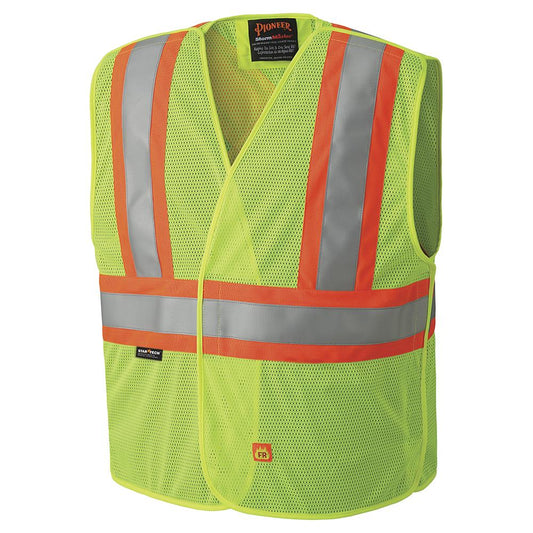 Gilet de sécurité détachable ignifuge haute visibilité, jaune, SZ : L/XL