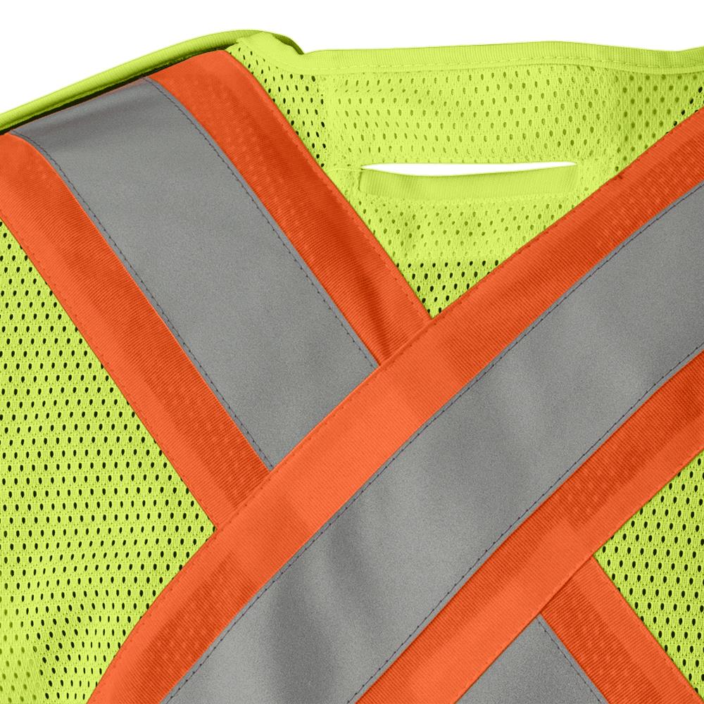 Gilet de sécurité détachable ignifuge haute visibilité, jaune, SZ : L/XL