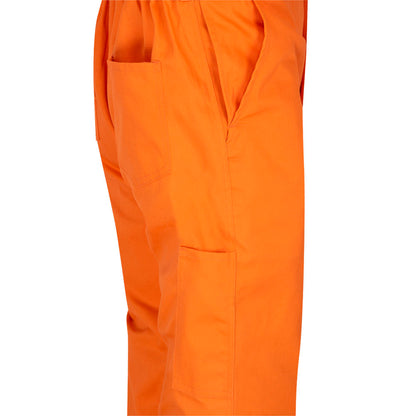 Combinaison de sécurité homologuée FR/ARC, 100 % coton, orange, taille : 64 grande taille