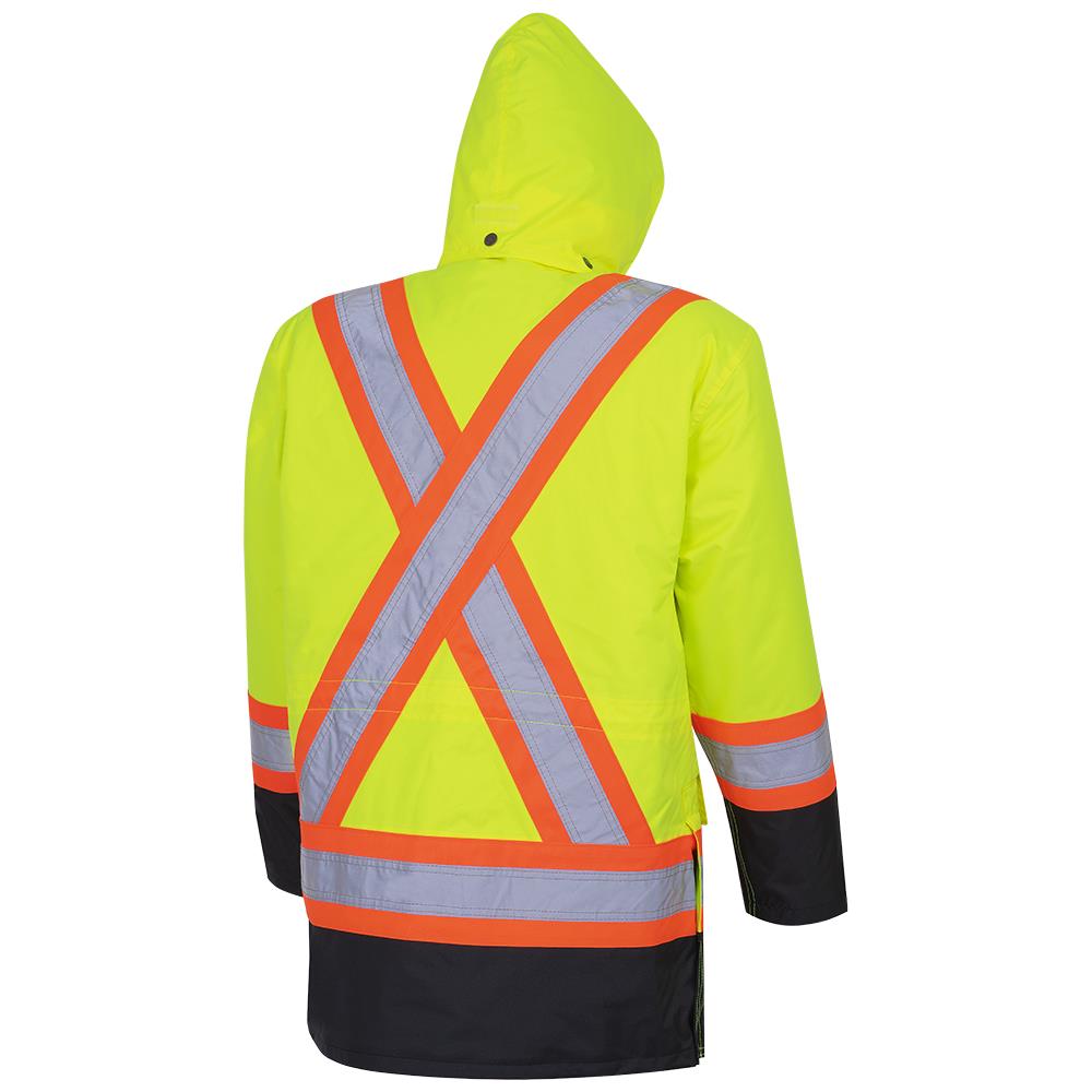 Parkas de sécurité imperméables haute visibilité 7 en 1, jaune/noir, SZ : 5XL