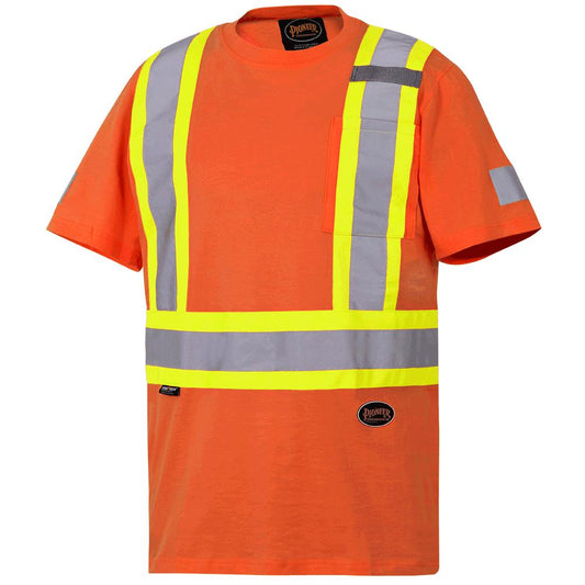 Chandail de sécurité, 100 % coton, CSA, orange, GR: 2XL