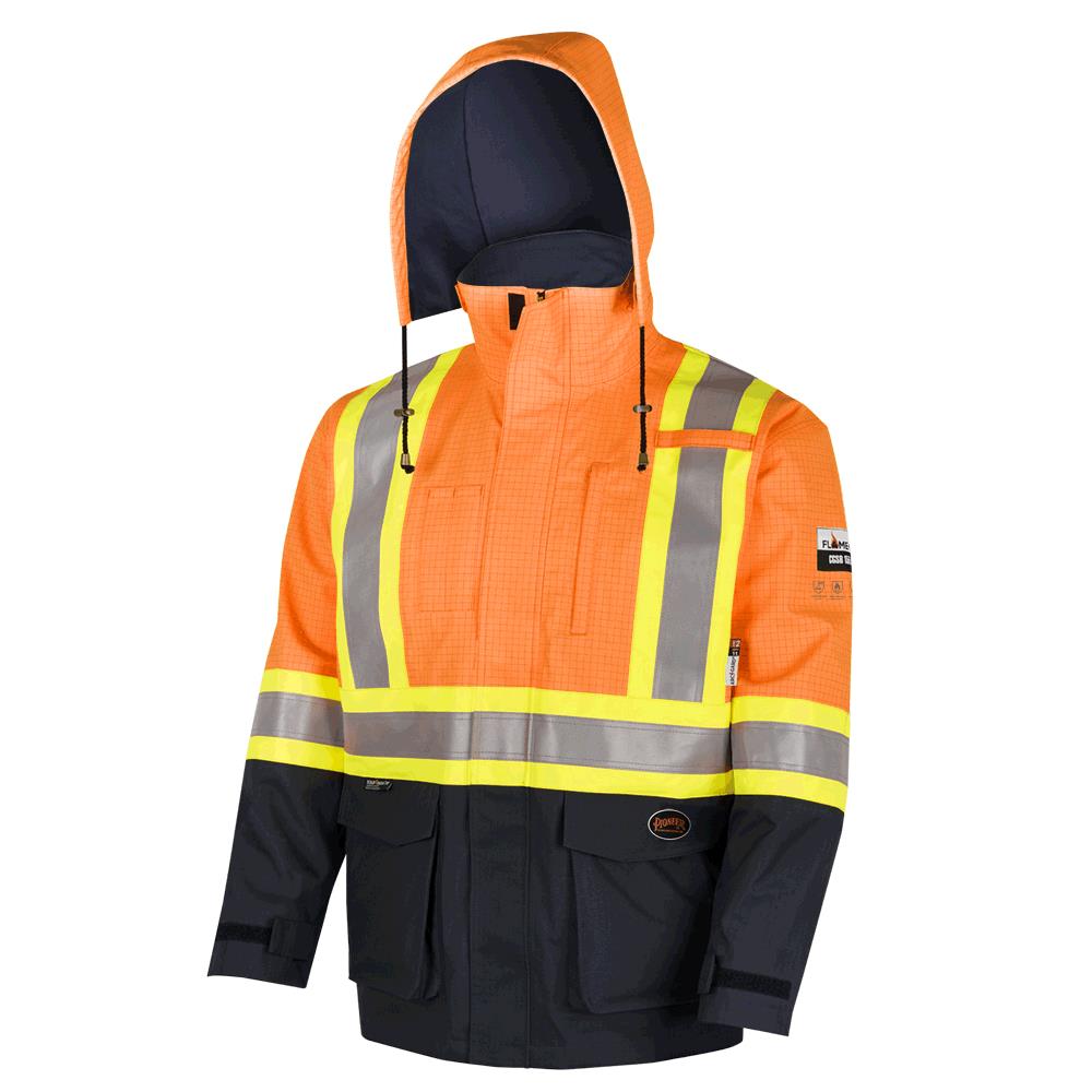 The Defender® FR/ARC/Antistatic Safety Jacket, Orange, SZ: M