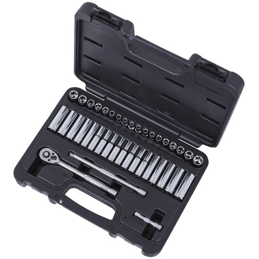 ITC, 40 PC 1/4" Drive SAE / Metric Socket Set