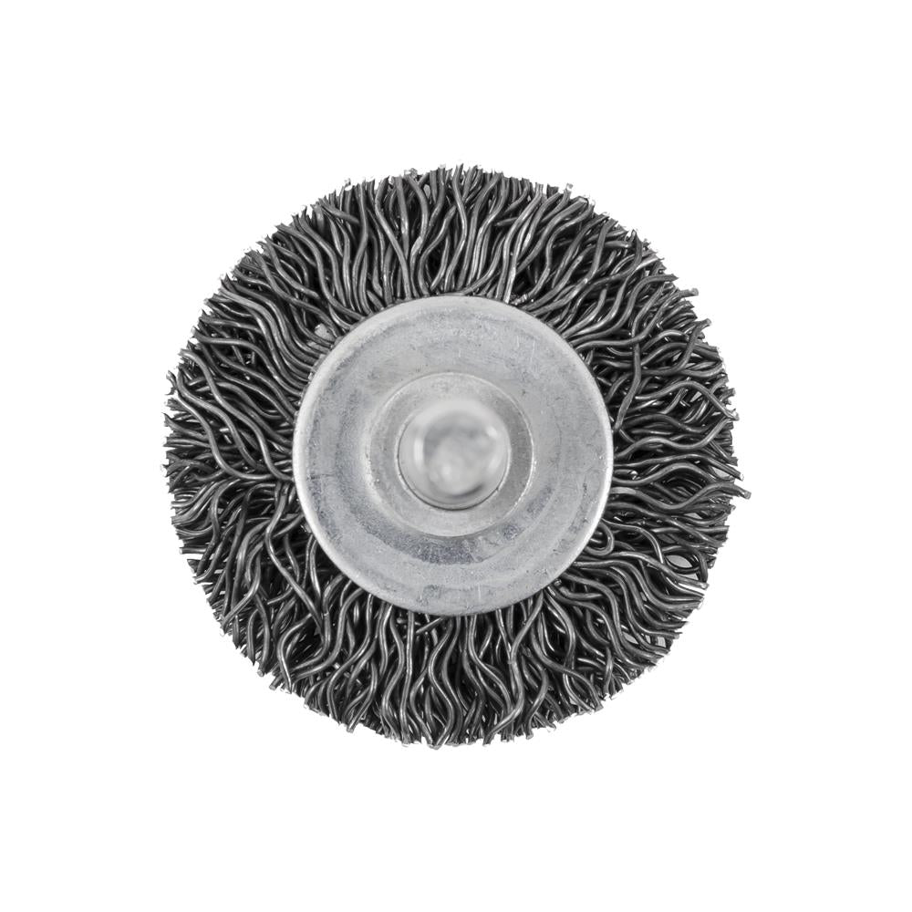 JET 1-1/2 x 1/4" Shaft Mounted Crimped Radial Brush