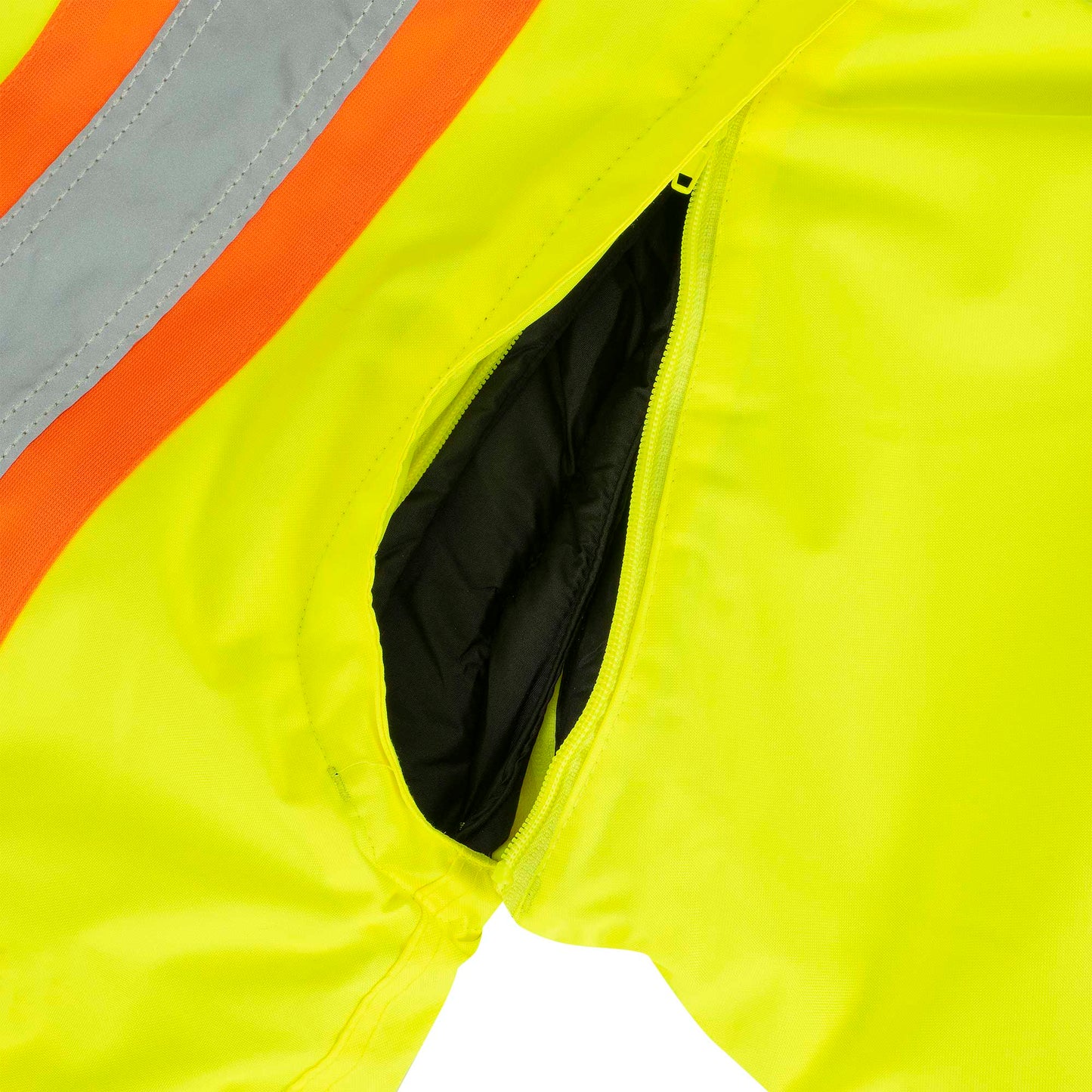 Vestes de sécurité 7 en 1 imperméables haute visibilité, jaune/noir, SZ : L