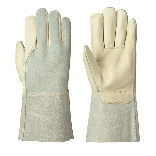 Welder's Cowgrain Glove, Beige, SZ: L