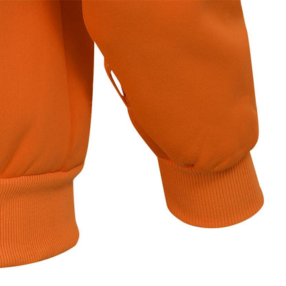Chandail de sécurité à capuchon, molleton de poly, orange, GR: 2XL