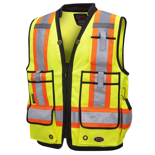 Surveyor's Vests - 1200D High Denier, Yellow, SZ: L