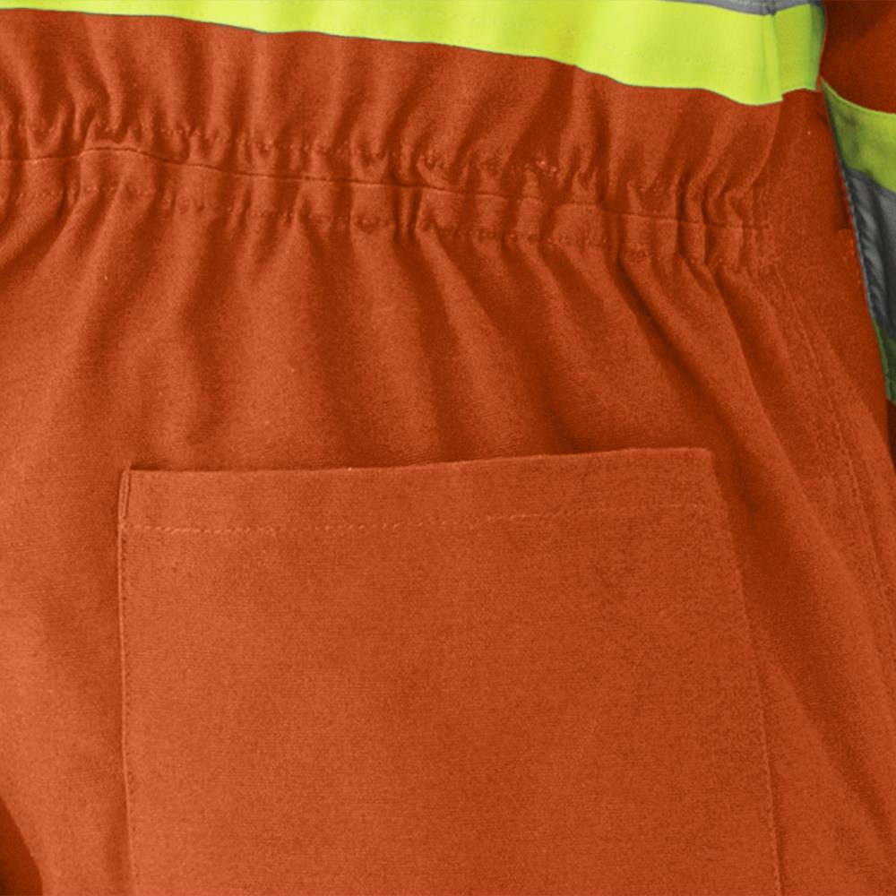 Combinaison en coton matelassé, orange, SZ : 4XL