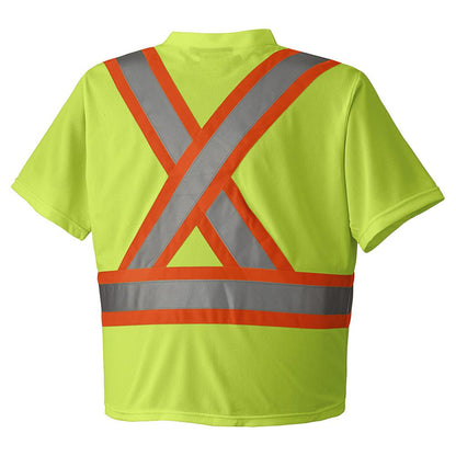 Chandail de sécurité, micro-maille de poly, Jaune, GR: 2XL