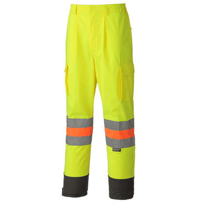 Pantalon de sécurité routière respirant haute visibilité, approuvé MTQ, jaune, SZ : 4XL