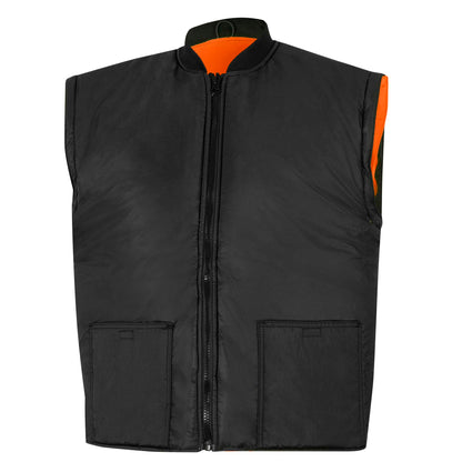 Hi-Vis Waterproof 7-in-1 Safety Bomber Jackets, Orange/Black, SZ: 2XL