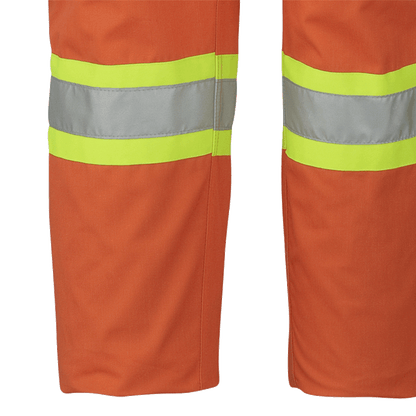 Combinaison de sécurité homologuée FR/ARC, 100 % coton, orange, taille : 64 grande taille