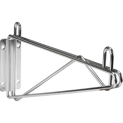 Direct Wall Mount for Chromate Wire Shelving, Single Bracket, 200 lbs. Capacity, 14" D