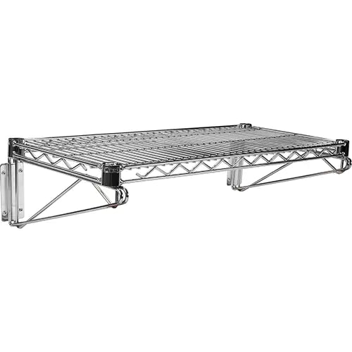 Direct Wall Mount for Chromate Wire Shelving, Single Bracket, 200 lbs. Capacity, 14" D