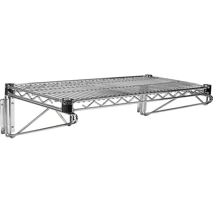 Direct Wall Mount for Chromate Wire Shelving, Single Bracket, 200 lbs. Capacity, 14" D