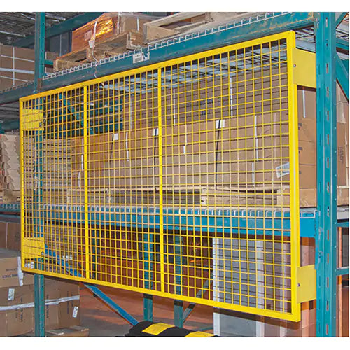 Pallet Back Rack Guards, 144" W x 48" H, 6" Brackets
