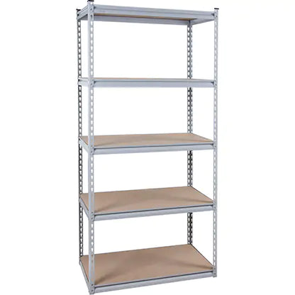 Heavy-Duty Shelving, Steel, Boltless, 1200 lbs. Capacity, 48" W x 72" H x 18" D