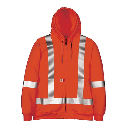 Sweatshirt, High-Visibility, Reflective, Size XL, Orange
