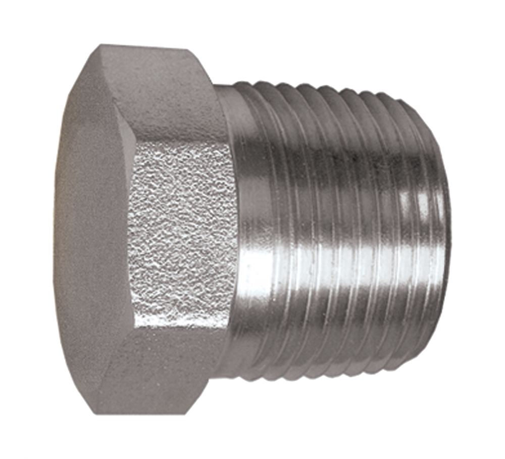 Hex Head Plug, Steel, 2 MPT