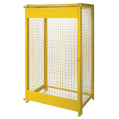 Armoires pour bouteilles de gaz, capacité de 10 bouteilles, 44 po l. x 30 po P. x 74 po H., jaune