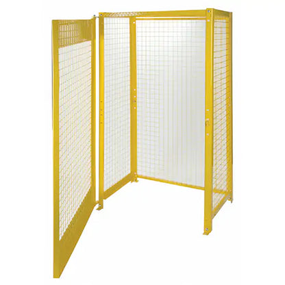 Armoires pour bouteilles de gaz, capacité de 10 bouteilles, 44 po l. x 30 po P. x 74 po H., jaune