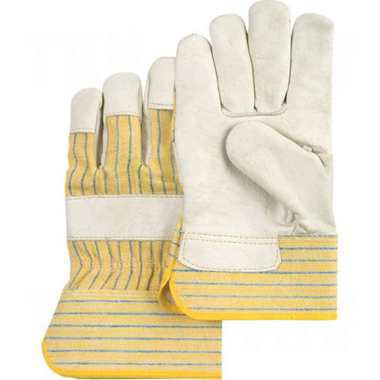 Gants d'installateur à paume sèche pour usage standard, taille XL, paume en cuir de vachette pleine fleur, doublure intérieure en coton
