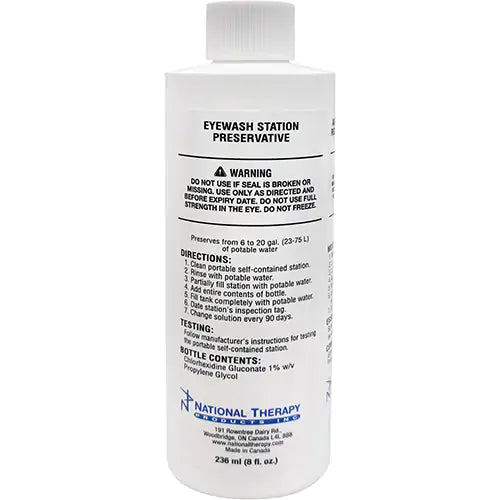 Préservatif pour douche oculaire bouteille 8oz