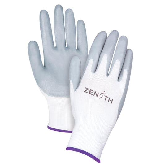 Gants enduits légers et respirants, taille 6/X-Small, revêtement en mousse de nitrile, calibre 13, coque en polyester