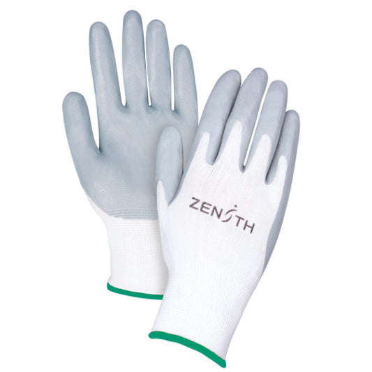 Gants enduits légers et respirants, 8/Medium, revêtement en mousse de nitrile, calibre 13, coque en polyester