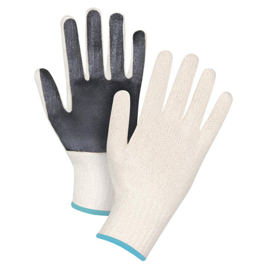 Gants en tricot à enduction sur la paume, poly/coton, simple face, calibre 7, taille XL