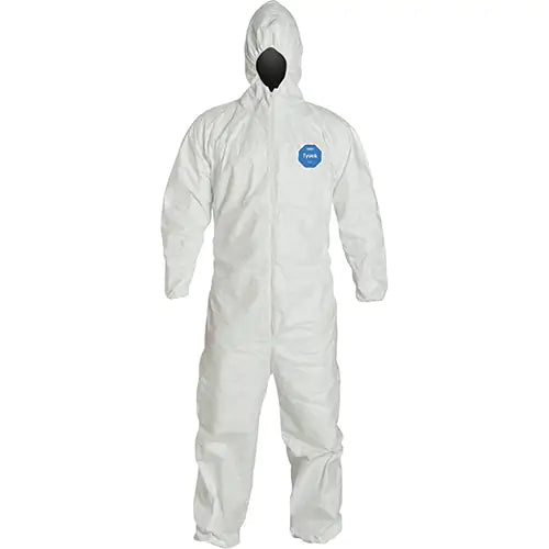 Hooded Coveralls, Medium, White, Tyvek® 400