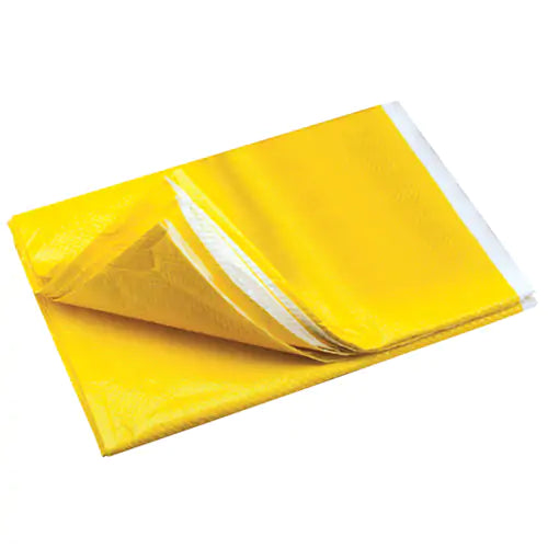 Emergency Blankets, Polyester, Yellow, 152.4 x 182.9 cm (60" x 72")
