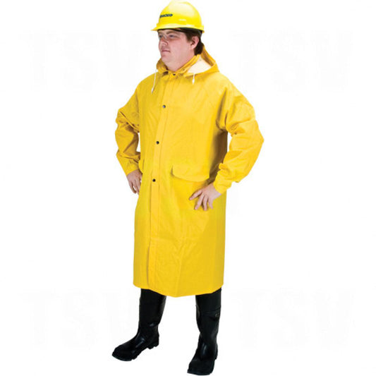 Manteau de pluie long RZ200, polyester, taille L, jaune