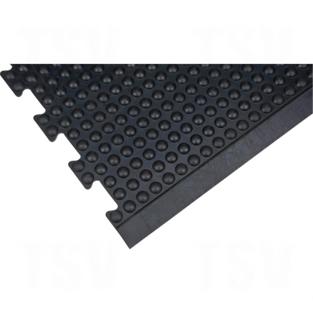 Tapis antifatigue en forme de dôme, à bulles, 3' x 4' x 1/2", noir, caoutchouc (SDL860)