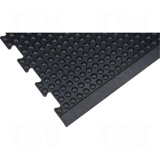 Tapis antifatigue en forme de dôme, à bulles, 3' x 4' x 1/2", noir, caoutchouc (SDL860)