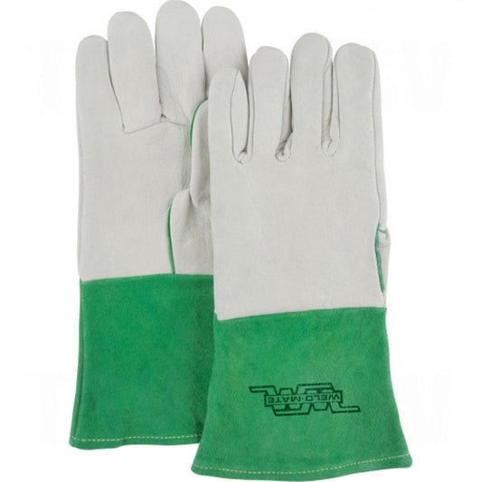 Leather Welding Gloves, 4in Cuff, XL