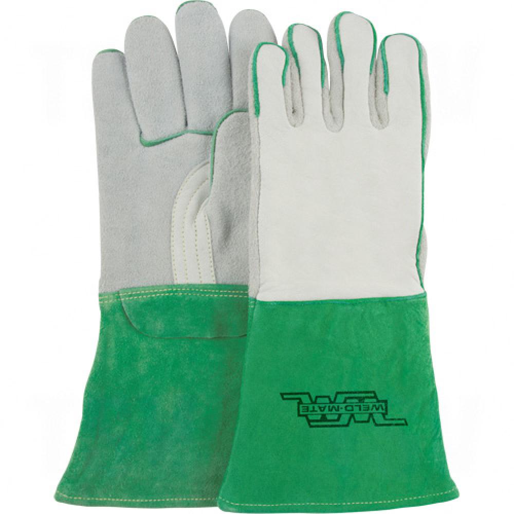 Leather Welding Gloves, 6in Cuff, XL