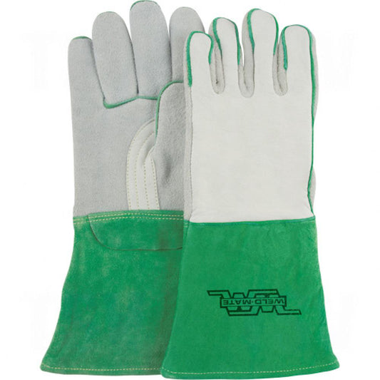Leather Welding Gloves, 6in Cuff, XL