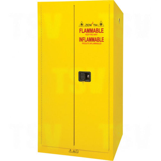 Flammable Storage Cabinet, 60 gal., 2 Door, 34" W x 65" H x 34" D