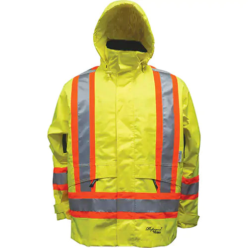 Veste réfléchissante 3 en 1 Viking Professional Hi Vis 300D Trilobal Ripstop, verte, polyester, L