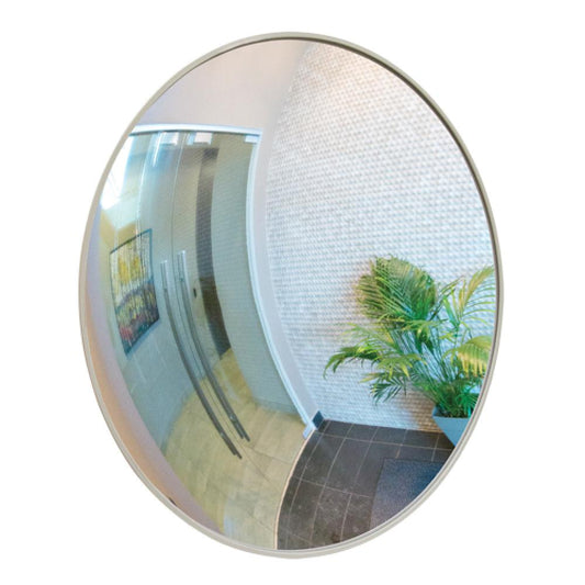 Miroir convexe avec support, intérieur/extérieur, 36 po de diamètre, beige
