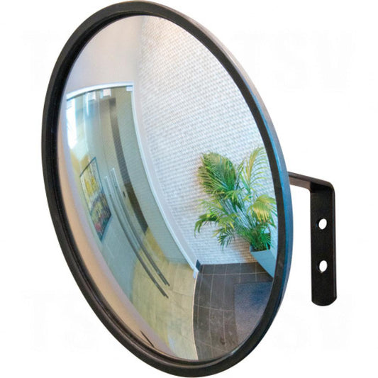 Miroir convexe avec support, intérieur/extérieur, 26 po de diamètre, noir