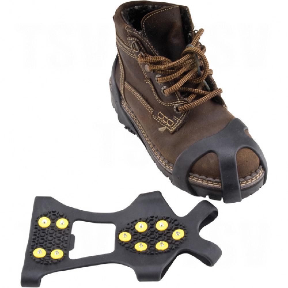 Crampons antidérapants pour la glace, acier, traction à crampons, très grand