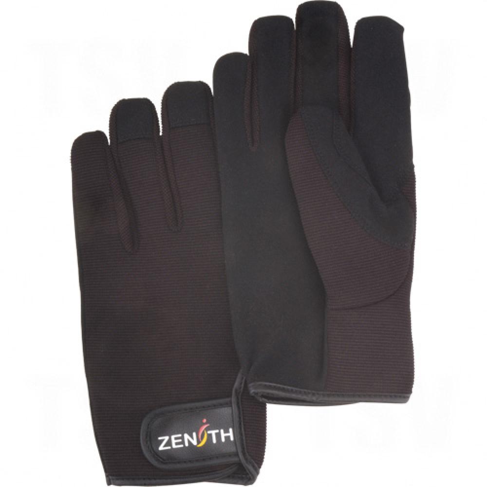 ZM100 Mechanic's Gloves, Synthetic Palm, Size Large