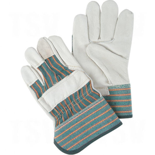 Gants d'installateur résistants à l'abrasion, pour femmes, paume en cuir de vachette pleine fleur