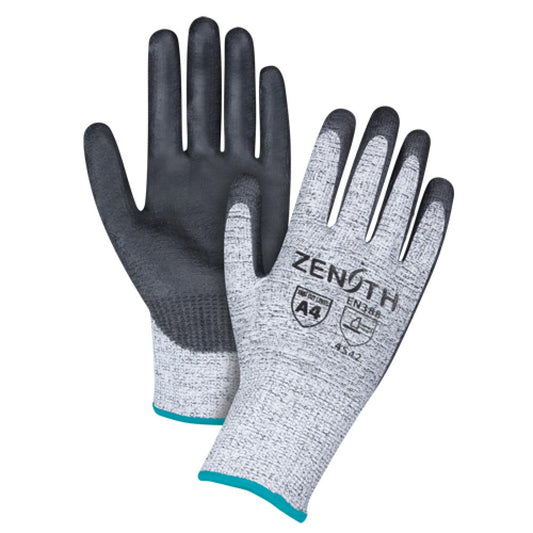 Seamless Stretch Cut-Resistant Gloves, Size X-Large/10, 13 Gauge, Polyurethane Coated, HPPE Shell, ANSI/ISEA 105 Level 4/EN 388 Level 5